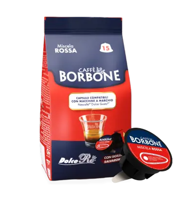 90 Capsules Caffè Borbone Dolce Gusto RED Blend Red Dolce Re