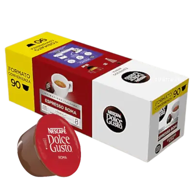 90 Nescafè Dolce Gusto ROMA Coffee Capsules Convenience Format