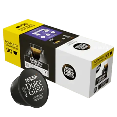 90 Nescafè Dolce Gusto INTENSO Coffee Capsules - Intensity 7/13