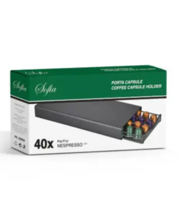 40 Caps SOFIA Cassetto Portacapsule Nespresso - Base Supporto