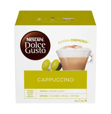 16 Original Nescafè Dolce Gusto CAPPUCCINO Capsules - 8 Servings