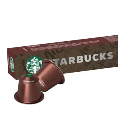 10 Starbucks Coffee Capsules Italian Style Roast by Nespresso - Dark Roast