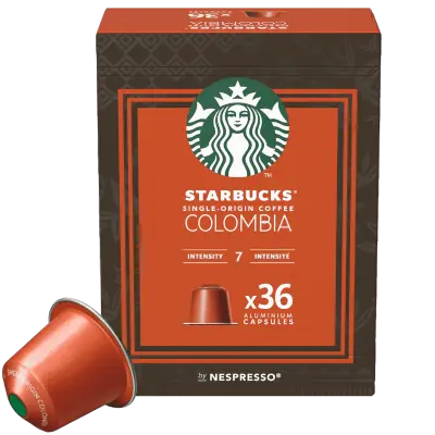 36 Starbucks Single-Origin Colombia Capsules by Nespresso - colombian coffee
