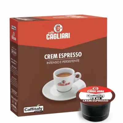 48 Cagliari Crem Espresso Coffee Blend Caffitaly Capsules - intensity 8/10