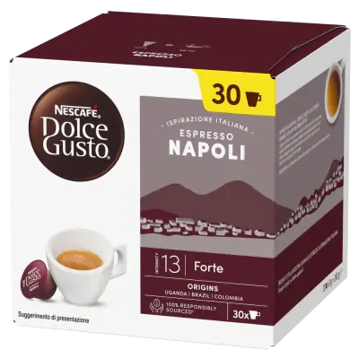 30 Nescafè Dolce Gusto Espresso NAPLES Coffee Capsules - intensity 13/13