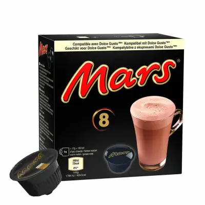 8 MARS Capsules Compatible with NESCAFÉ Dolce Gusto - Chocolate Drink