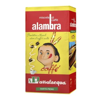 250g Kawa Mielona Passalacqua Mieszanka ALAMBRA - tradycyjny styl neapolitański