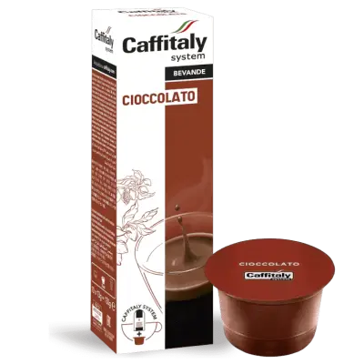10 Original Caffitaly System Chocolate Drink Capsules - rich cocoa flavor