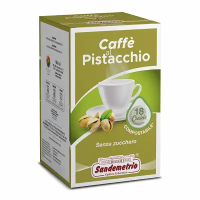 18 Sandemetrio Pistachio Coffee ESE Pods 44 Filter Paper - gourmet blend