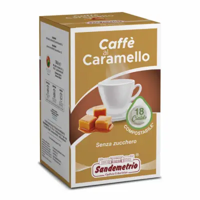 18 Sandemetrio Caramel Coffee ESE Pods 44 Filter Paper - sweet indulgence