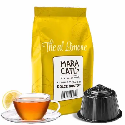 8 Maracatú Lemon Tea Capsules Compatible with Nescafè Dolce Gusto