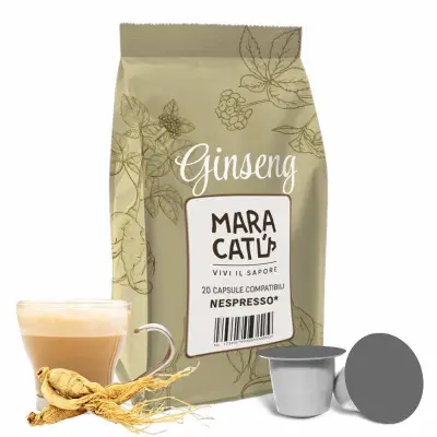 20 Nespresso Compatible Dolce Maracatú Ginseng Capsules - Coffee with Ginseng