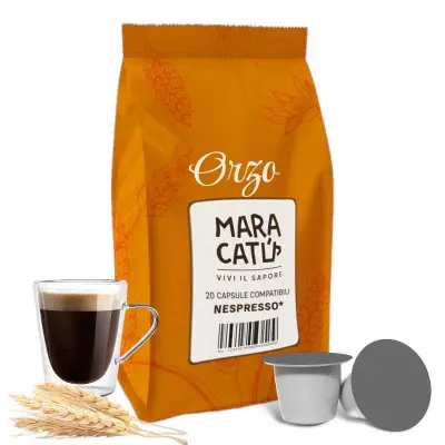 20 Nespresso Compatible Maracatú Soluble Barley Capsules - Caffeine-Free Barley