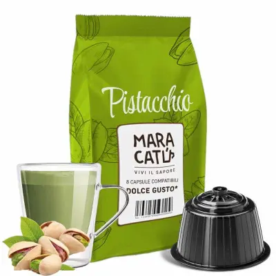 8 Maracatú Pistachio Capsules Compatible with Nescafè Dolce Gusto