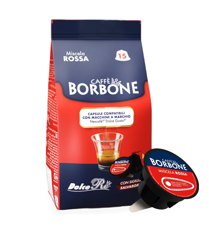 15 kapsułek Caffè Borbone Dolce Gusto RED Blend Red Dolce Re