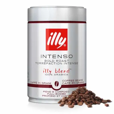 250g Illy Ziarna Kawy INTENSE Prażonych Słoik - 100% Arabica Premium