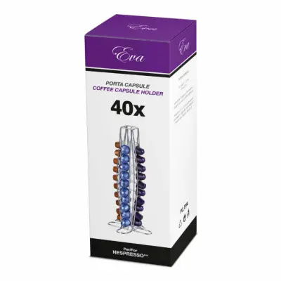 40 Capsule Nespresso Verticale EVA Portacapsule - Torre