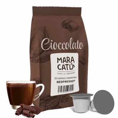 20 Nespresso Compatible Maracatú Chocolate Capsules