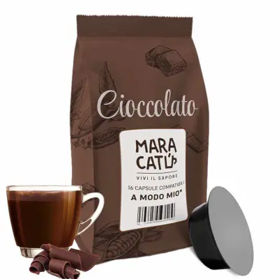 16 Maracatú Chocolate Capsules Compatible with Lavazza a Modo Mio