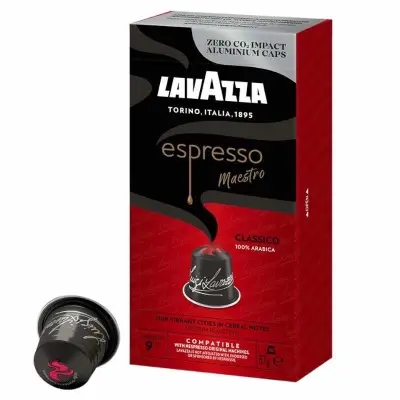 10 Capsules Lavazza Espresso Maestro Classico Nespresso Compatible - premium Italian