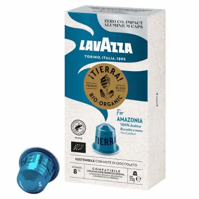 10 Capsules Lavazza Tierra For Amazonia Coffee Nespresso Compatible - organic Peruvian
