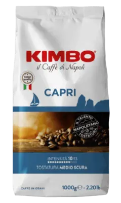 1kg Kimbo Miscela Capri Ziarna Kawy - zbalansowana wyrafinowana słodka owocowa