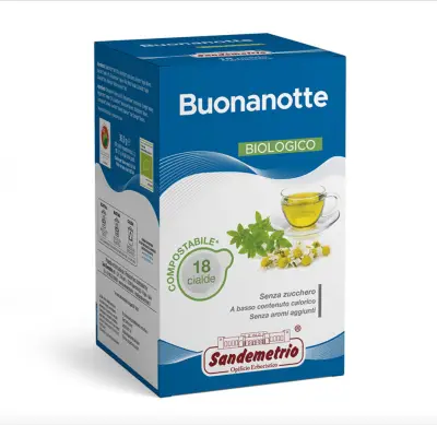Sandemetrio Goodnight Herbal Tea 18 ESE Pods 44mm - Relaxation Blend