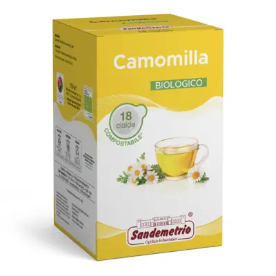 Sandemetrio Organic Chamomile 18 ESE Pods 44mm - Natural Relaxation