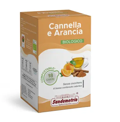 Sandemetrio Cinnamon Orange Herbal Tea 18 ESE Pods 44mm - Spicy Citrus