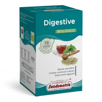 Sandemetrio Digestive Herbal Tea 18 ESE Pods 44mm - Organic Wellness