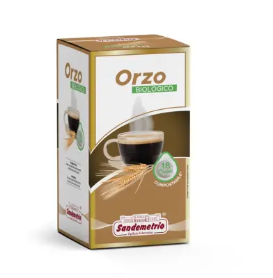 Sandemetrio Organic Barley 18 ESE Pods 44mm - Caffeine-Free Coffee Alternative