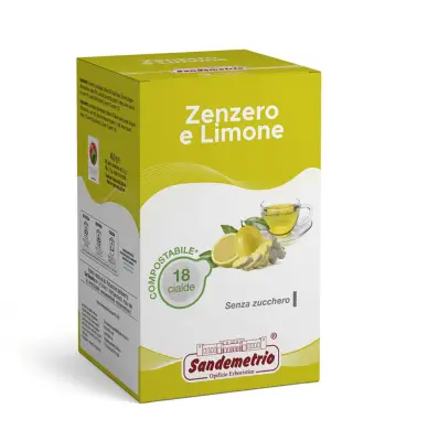 18 ESE Pods Sandemetrio Ginger and Lemon Infusion 44mm - natural energy