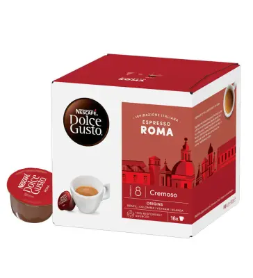16 Coffee Capsules Nescafè Dolce Gusto Espresso ROMA 5 origins