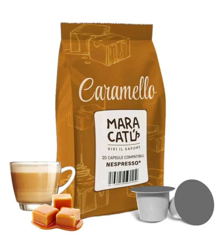 20 Caramel Maracatú Capsules compatible with Nespresso