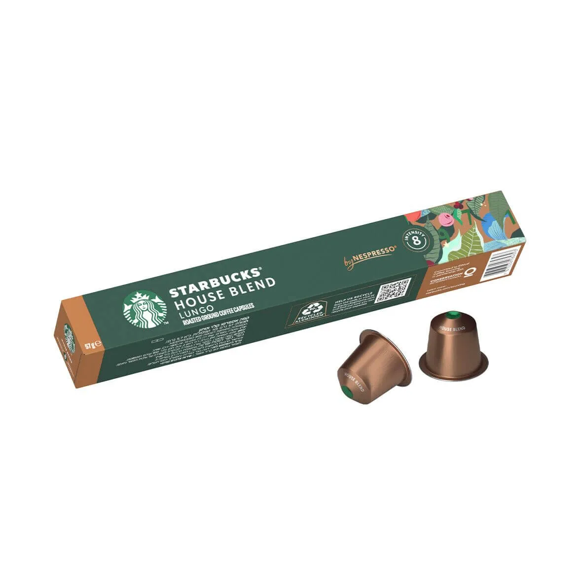 Starbucks® Lungo House Blend – 10 aluminiowych kapsułek  Nespresso®