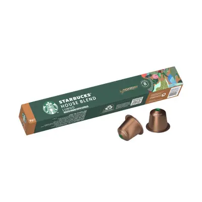 10 Aluminium Capsules Starbucks® Lungo House Blend Nespresso® - Medium Roast 8/10