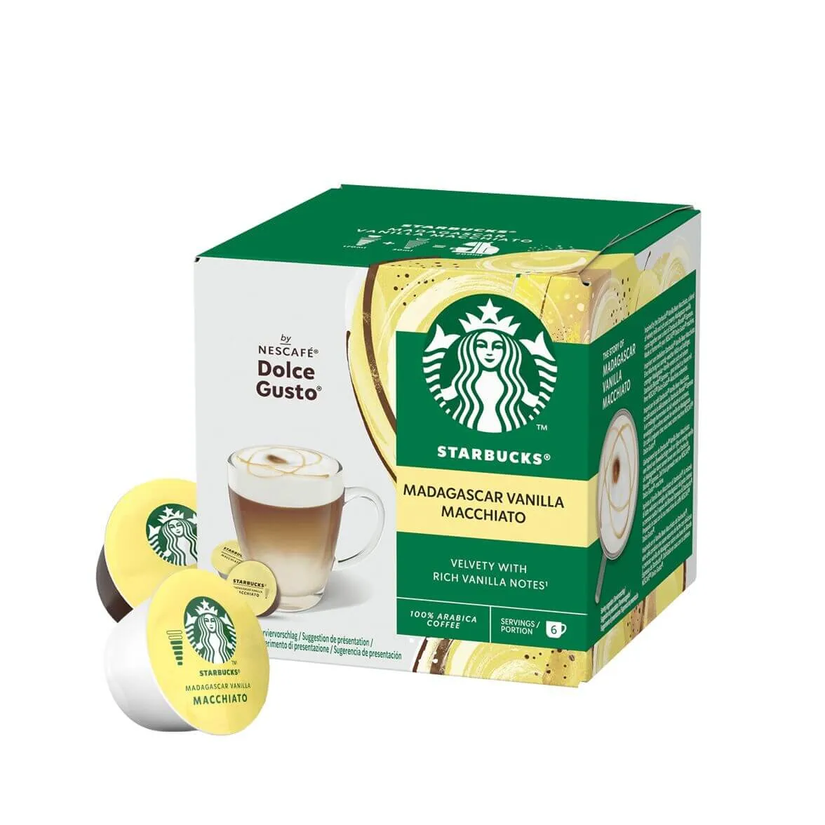 Starbucks® Vanilla Macchiato Madagascar – 12 kapsułek do ekspresów Nescafé Dolce Gusto