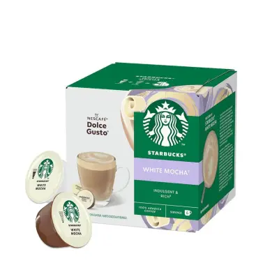 Starbucks White Mocha 12 Capsules Dolce Gusto rich creamy