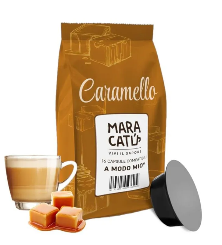 16 Kapsułek Karmelowych Maracatú kompatybilnych z Lavazza a Modo Mio
