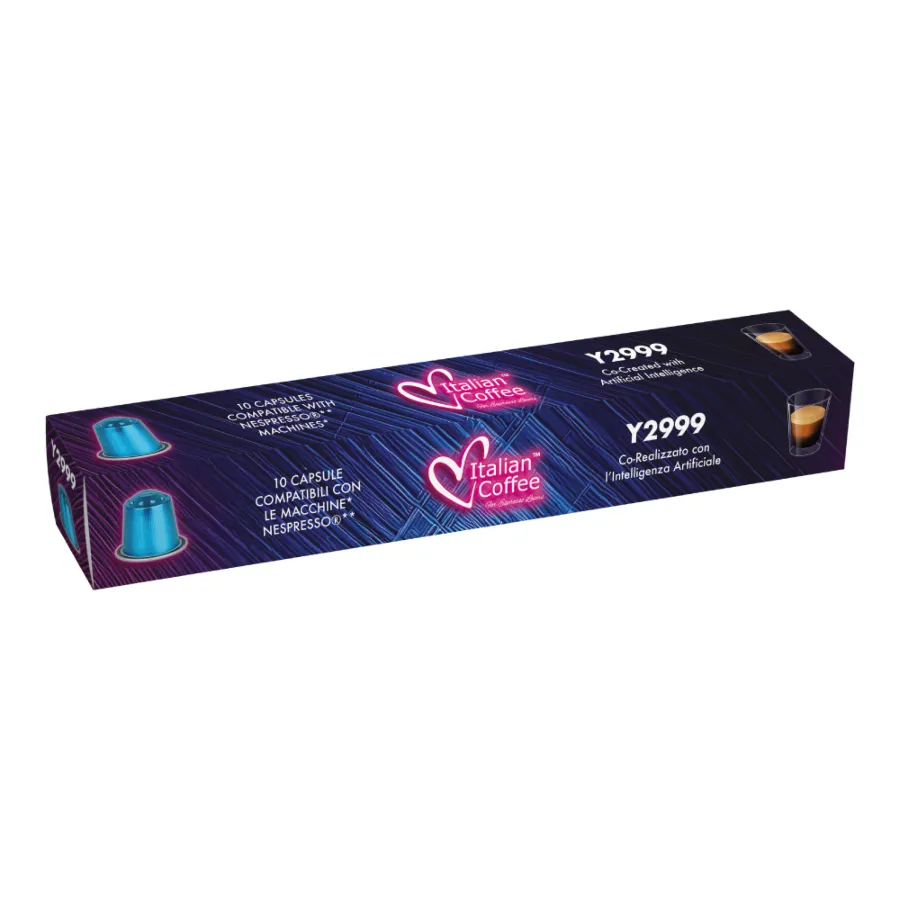 Y2999 Italian Coffee Aluminium Capsules 10pcs - Nespresso® Compatible, AI-Crafted Blend