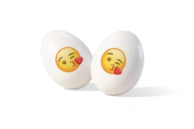 200g MaxMoji Confetti - cukierki z migdałem i czekoladą z emoji Buziaki