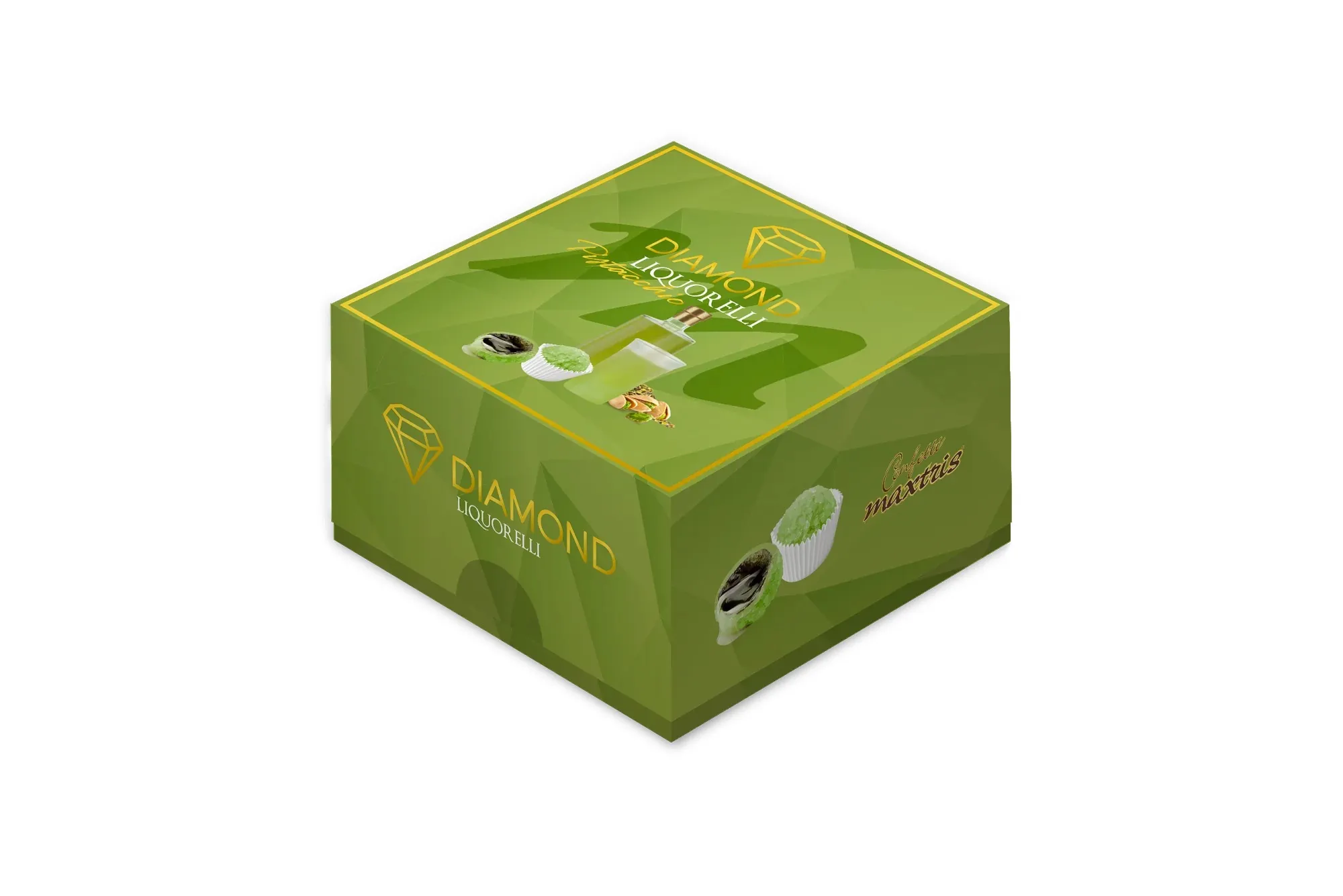 Diamond Liquorelli Pistacchio - cioccolato fondente 60%