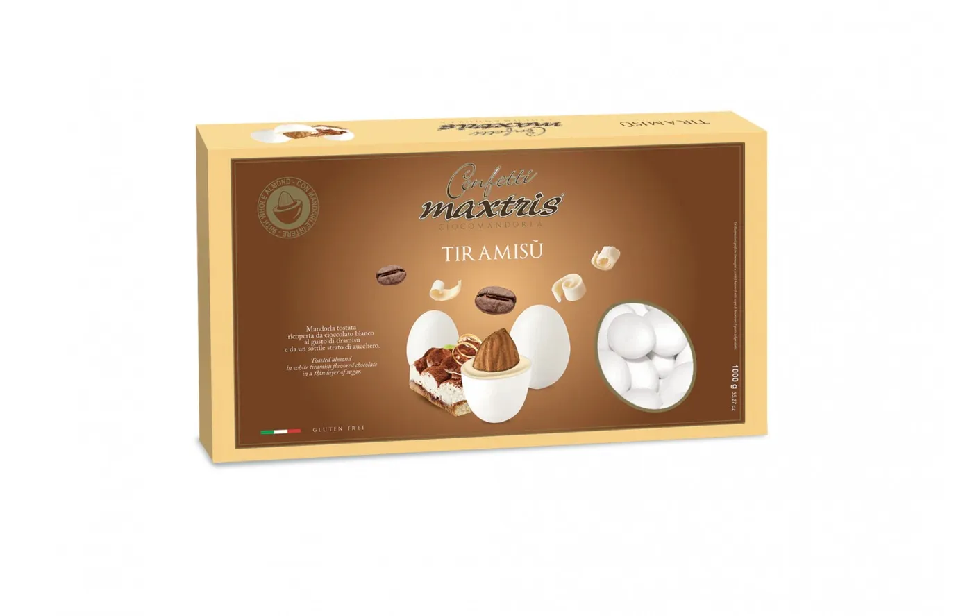 Maxtris Tiramisù - biała czekolada 60% z kawą