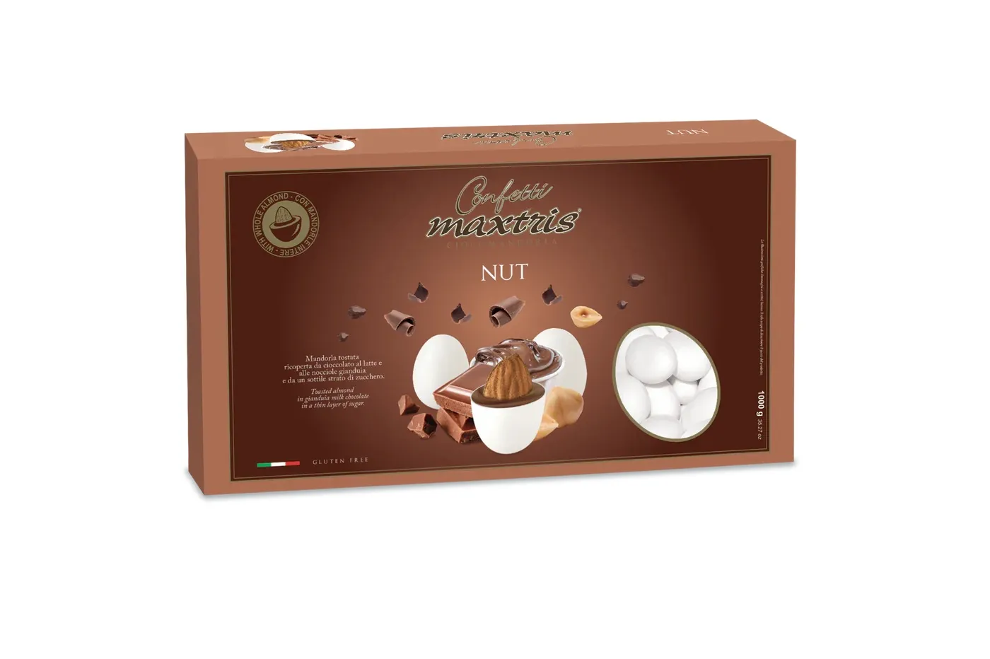 Maxtris Nut - czekolada mleczna 53% z gianduią