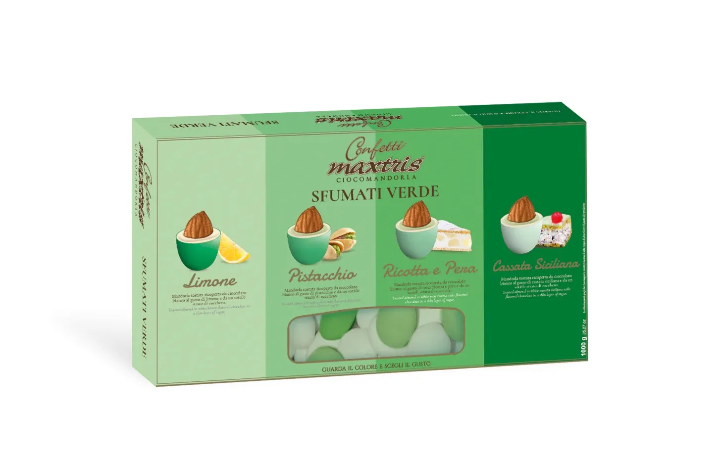Maxtris Sfumati Verde - włoskie zielone dragées