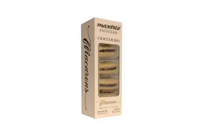 5 szt. Macarons Tortora o smaku kakao - włoskie słodycze