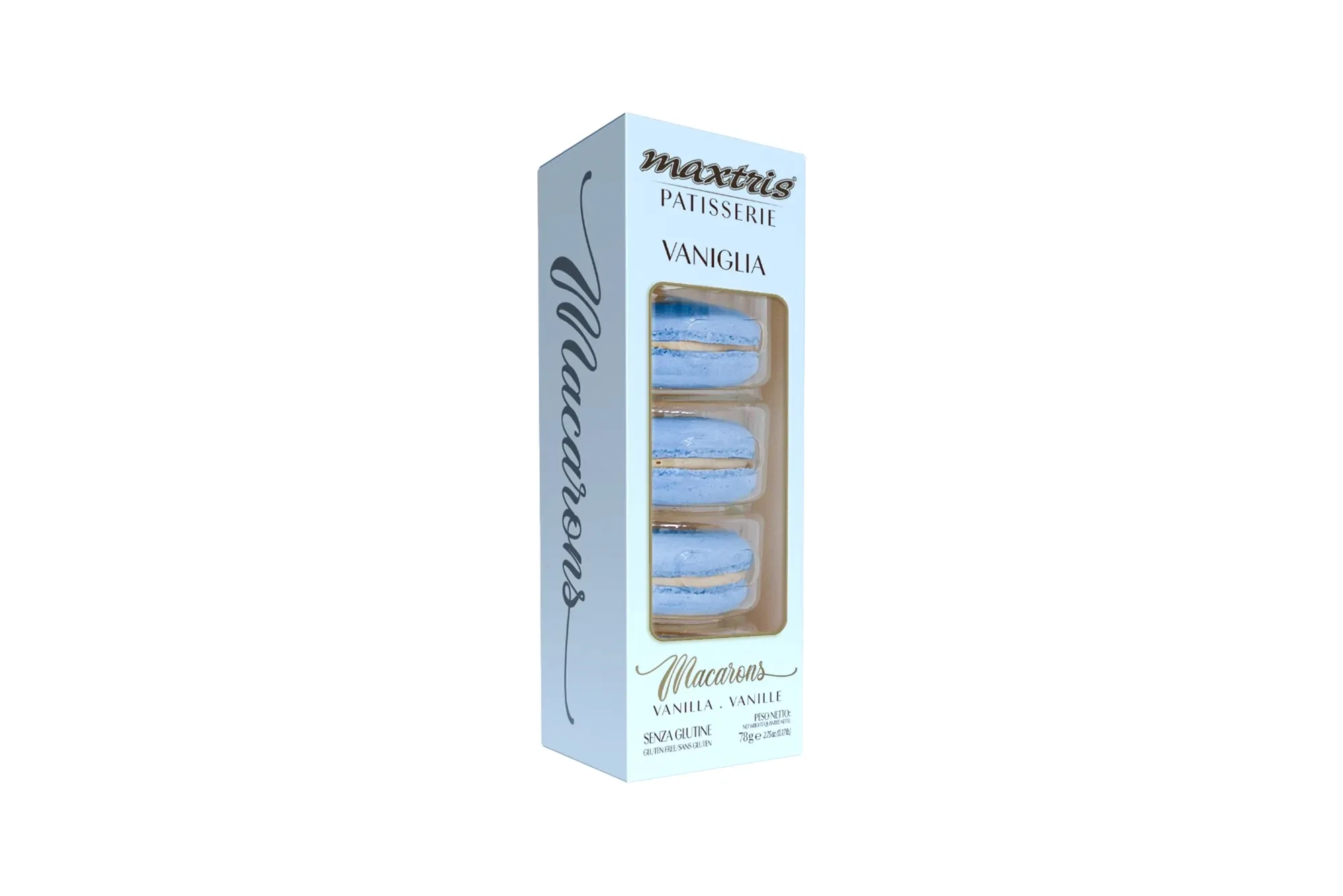 5 szt. Maxtris Macarons Vaniglia - włoskie makaroniki waniliowe