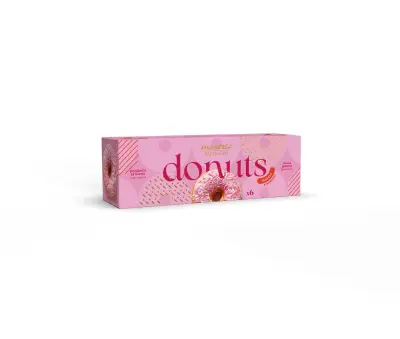6 szt. Maxtris Donuts Fragola 210g - włoskie donuty truskawkowe