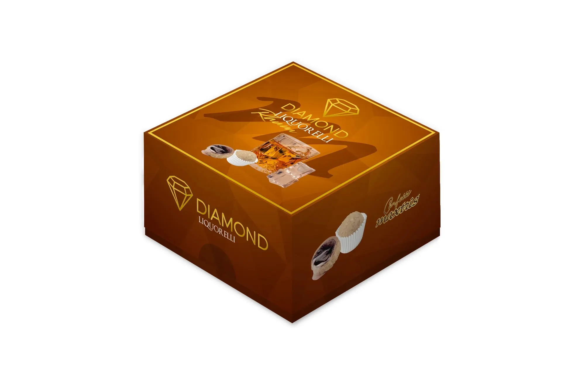 Diamond Liquorelli Rhum - Premium Italienische Süßigkeiten Maxtris