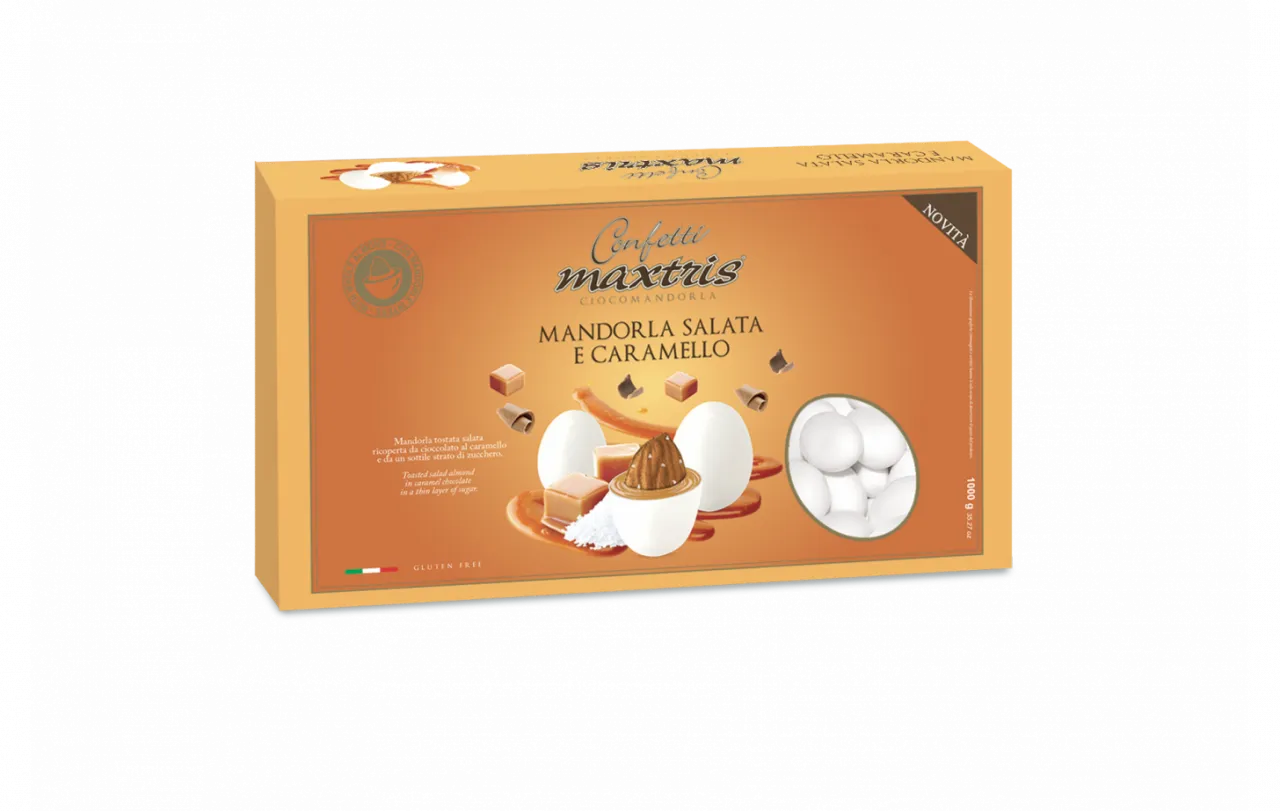 1kg Maxtris Konfetti Słony Migdał i Karmel - Premium Włoskie